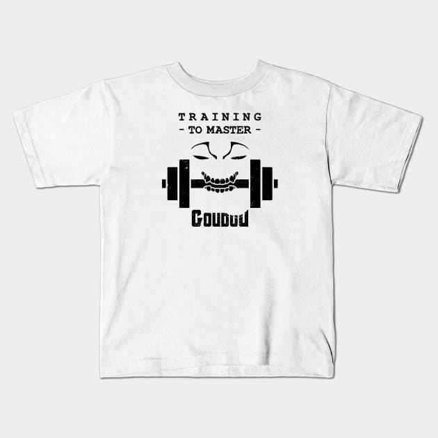 Training to Master Goudou - black Kids T-Shirt by CCDesign